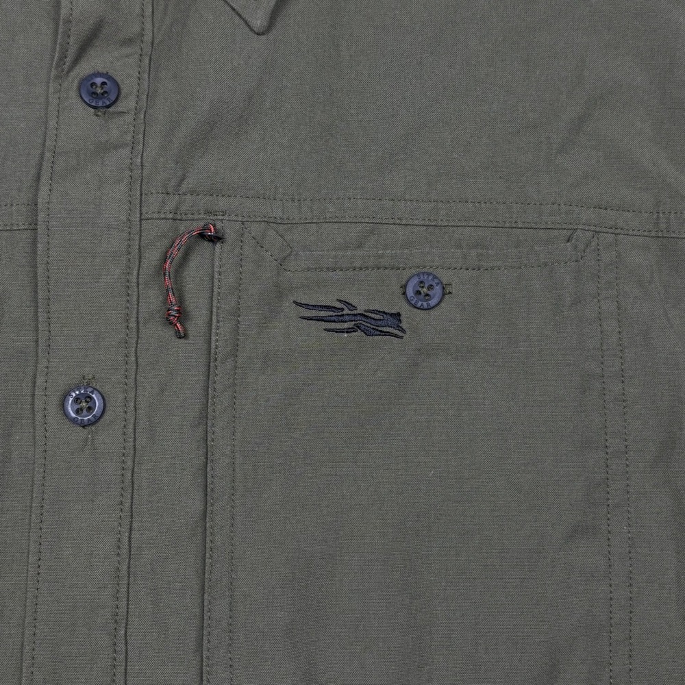 Sitka Gear Harvester Shirt Mens XXL Olive Green Long Sleeve Button Up Stretch - Picture 8 of 8